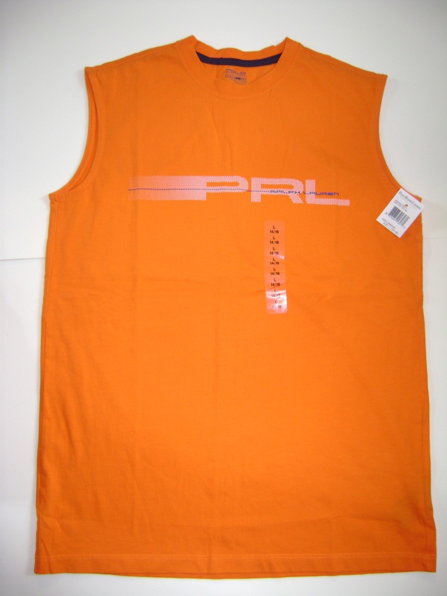 NWT POLO RALPH LAUREN BOYS TANK TOP SLEEVELESS SHIRT size L