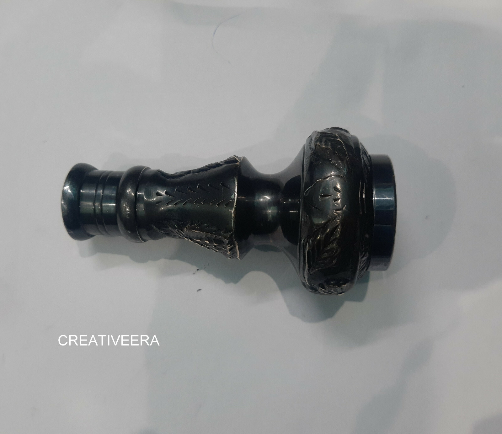 Solid  Black Brass Victorian Compass head Handle … - image 2