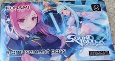SHIPS FROM USA Unused Konami e-AMUSEMENT PASS Card Sound Voltex Exceed Gear SDVX