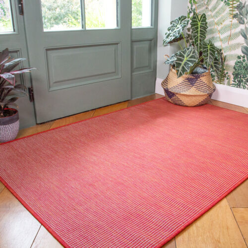 Washable Red Outdoor Rug Rain Resistant, Can Indoor Outdoor Rugs Get Rained On
