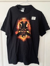 Vintage Star Wars Darth Vader Short Sleeve T-Shirt M Black Graphic NWT 2007