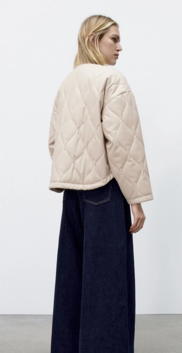 Faux leather top fitted jacket