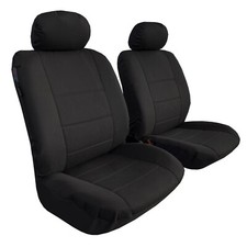 Waterproof Black Canvas Front Seat Covers For Dodge Neon 2000-2005