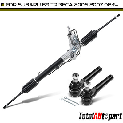 3x Rack and Pinion and Tie Rod End Kit for Subaru Tribeca 2008-2014 B9 Tribeca