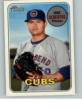 2018 Topps Heritage Minor League 47 Jose Albertos - South Bend Cubs