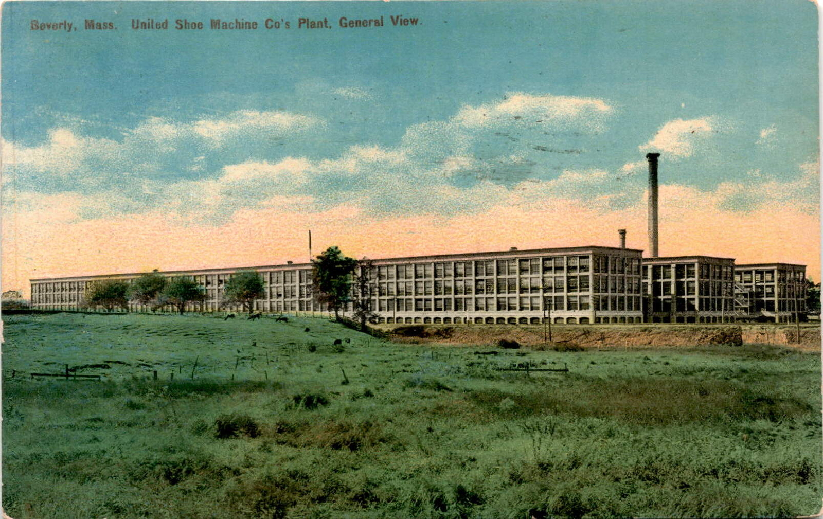Beverly, Mass, United Shoe Machine Co's Plant, 3 Carpenter St, So Postcard