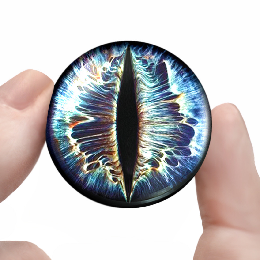 Blue Dragon Eyeballs Gothic Creature Fantasy 30mm Taxidermy Glass 