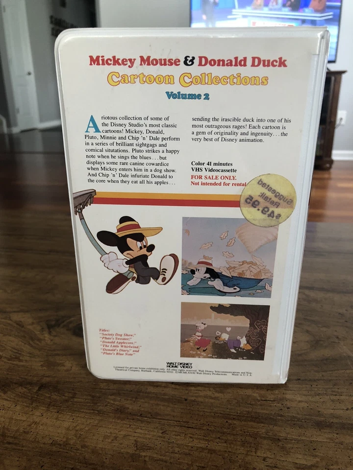 Walt Disney Video Mickey Mouse & Donald Duck Collection Vol. 2  (VHS, 1981) - Image 3 of 4