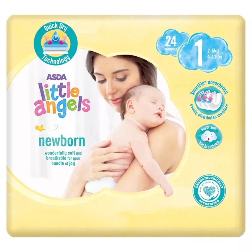 Asda little angels nappies size 3 sales