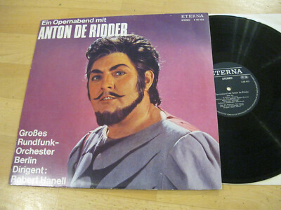 LP Opernabend Anton de Ridder Robert Hanell Berlin  ETERNA DDR Vinyl 8 26 403