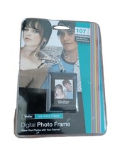 Vivitar 1.5" Digital Photo Frame Holds 107 Photos Key Chain Ring Plug and Play