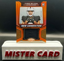 2023 Panini CERTIFIED football orange NEW GENERATION RC patch /249 TYREE WILSON