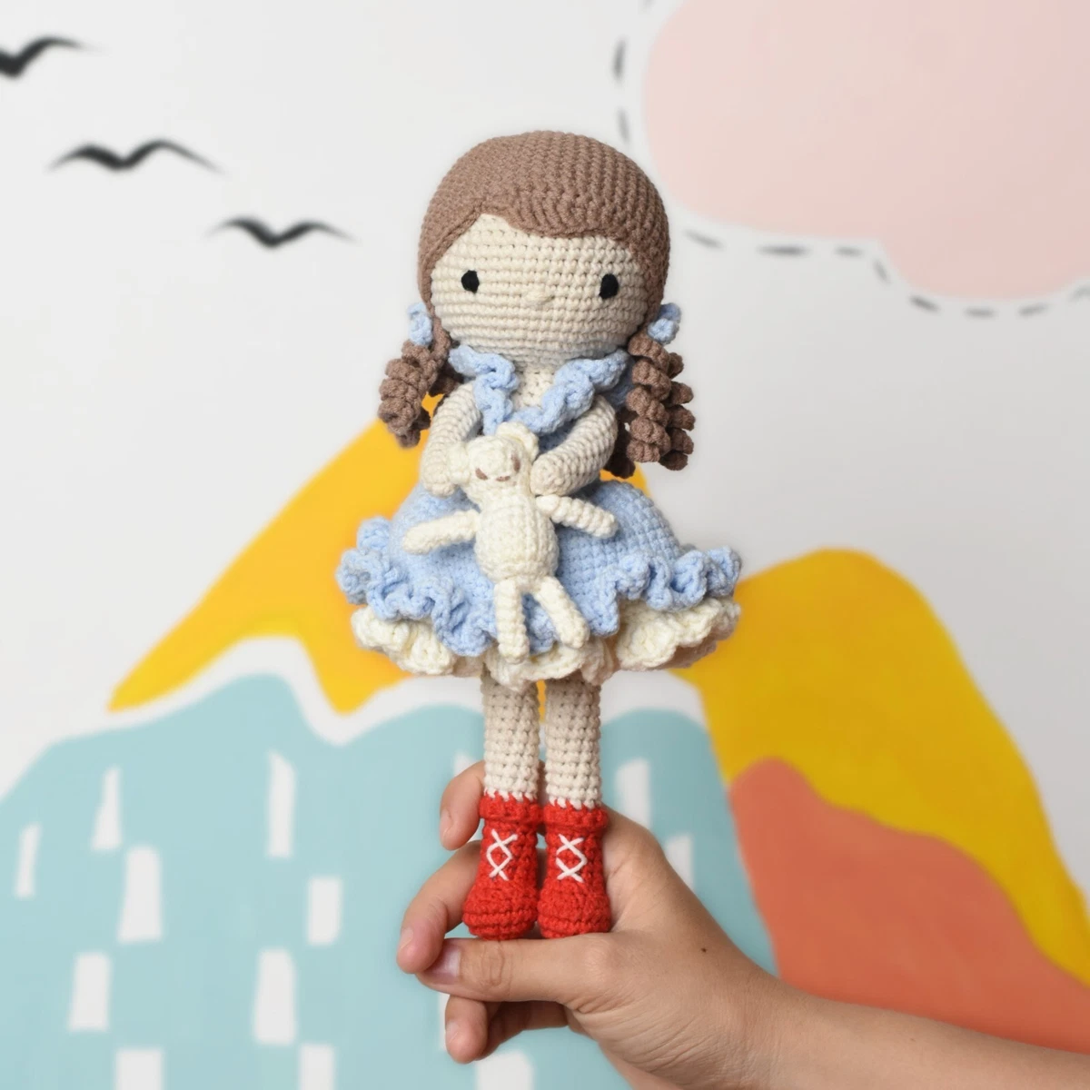 Winter Princess Doll - Lovely Girl Doll Crochet - Cute Girl Amigurumi Plush  Toy