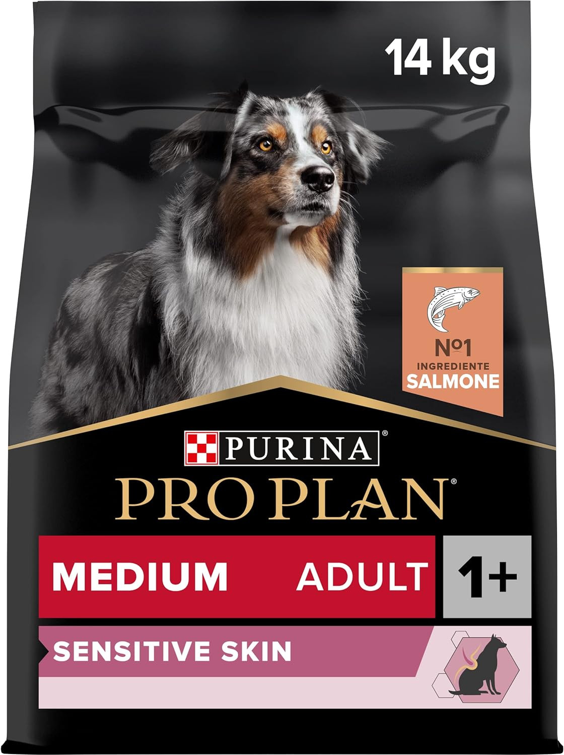 Sacco Risparmio 14kg Optiderma Medium Salmone - Crocchette Cani Adulti