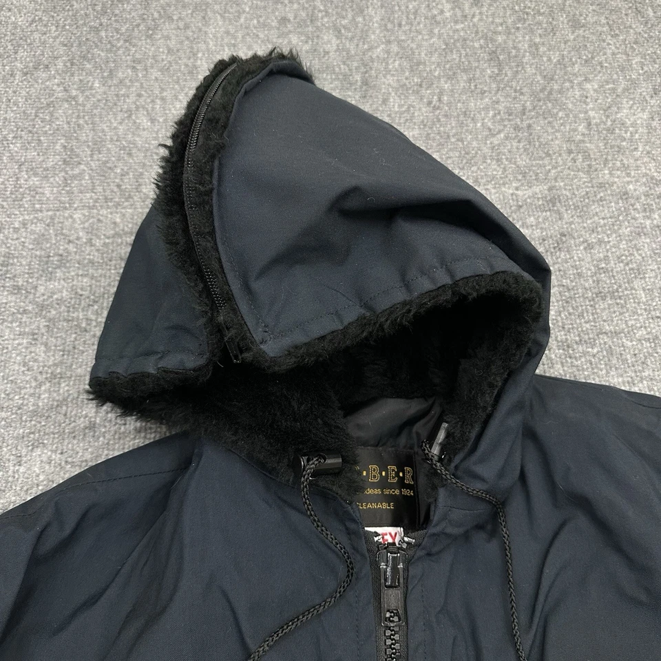 Chaqueta Parka GERBER Para Hombres Gore-Tex Azul Cremallera Completa Piel Hecha en EE. UU. Talla 44R Foto 2 de 4