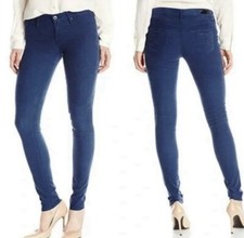 AG Adriano Goldschmied  The Legging  Super Skinny Corduroy Pants Blue Size 26R