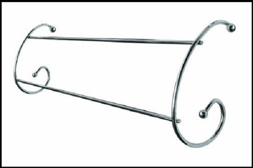 SET OF 2 TWIN RAIL METAL OVER RADIATOR TOWEL RACK DRYER INDOOR CLOTHES ...