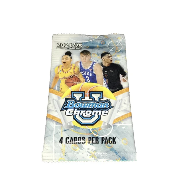 2024/25 Bowman U Chrome Basketball-4 Card Pack HOBBY PACk 1 Pack