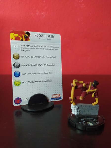 HEROCLIX - ROCKET RACER #044 MARVEL with CARD