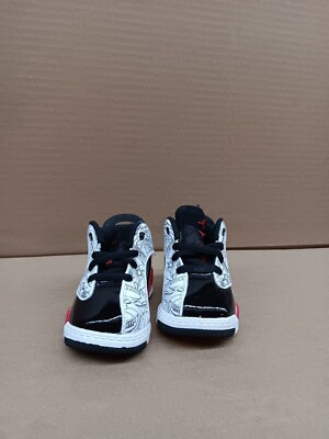 Nike Jordan Dub Zero(td) Style- Dv1358, White/red/black, Sz 5c