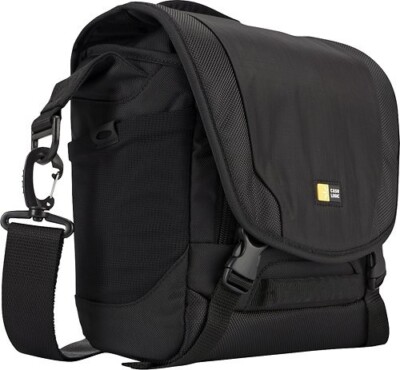 CASE LOGIC LUMINOSITY DSLR CAMERA SMALL MESSENGER BAG BLACK NWT