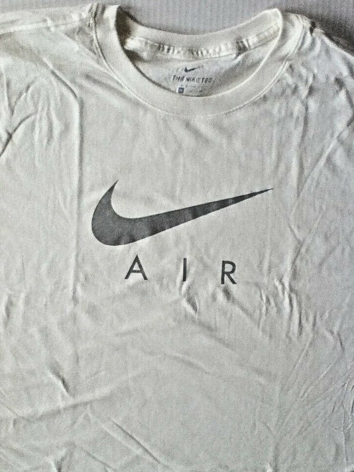 OFF WHITE X NIKE AUTENTICA T SHIRT NIKE AIR SWOOSH OFF BIANCA ARGENTO BV0626133