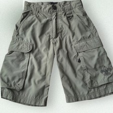 BOY SCOUT OF AMERICA CENTENNIAL youth shorts M olive green BSA embroidered logo