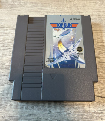 Top Gun Nintendo Entertainment System, 1987 Game Cleaned Tested/ Works Great