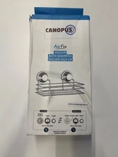 Canopus Air fix vacuum RV shower shampoo shelf 11 x 24 cm chrome finish