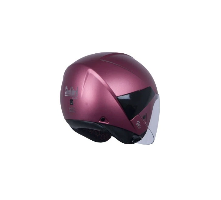 SBH-5 Vic Glossy Metallic Pink Open Face With Clear Visor Small Size 560MM S2u - Image 3 of 4