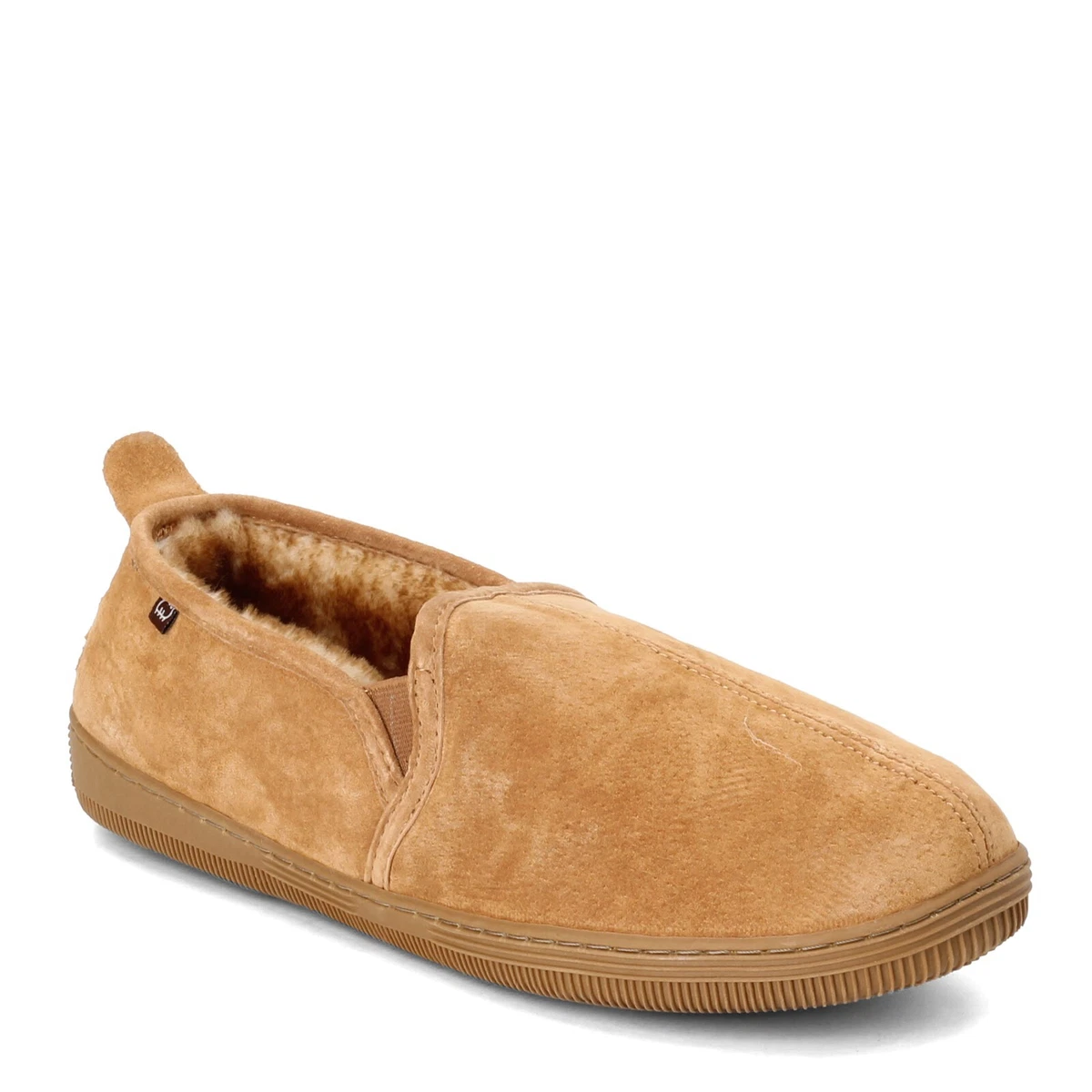 Men s Lamo Romeo Slipper P104M CNT Chestnut Faux Fur Sheepskin Suede