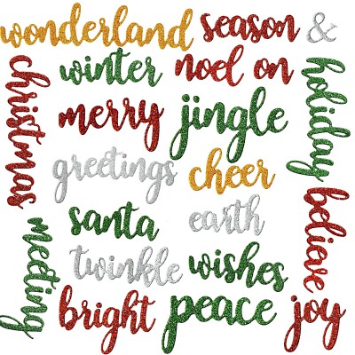 Patelai 21 Pcs Metal Die Cuts Words Cutting Winter Wonderland Holiday Cutting...