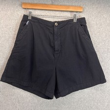 Crazy Shirts Hawaii Black Casual Shorts Elastic Waist Cotton Mens Size Medium