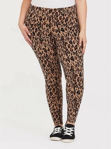 plus size leopard leggings