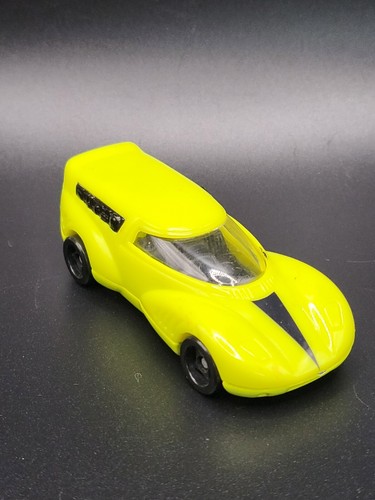 1994 Neon Yellow Hot Wheel Top Plastic Bottom Diecast
