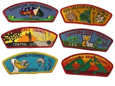 Lot of Louisiana Councils 1/2 Dozen BSA CSPs Mint CSP (BHP1811)