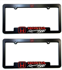 2X Sport Racing License Plate Holder Frame Cover For Honda