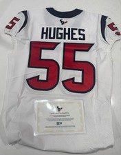 Jerry Hughes Houston Texans NFL Team Game Issued White Football Jersey Authentic