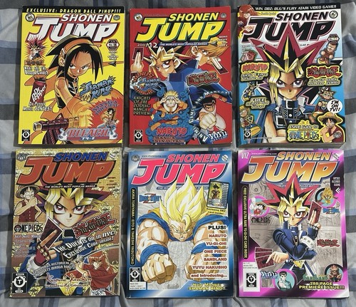 Shonen Jump 6 Magazines Including Vol 1 January 2003 Yuyu Dragon Ball One Piece
