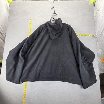 Yeezy Gap YZY Hoodie Mens Large Black Heavy Fleece Pullover
