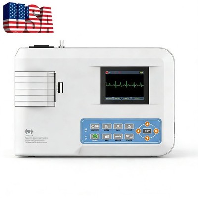 ECG100G 1-Channel 12-Lead Digital EKG   Electrocardiograph Machine for Clinic