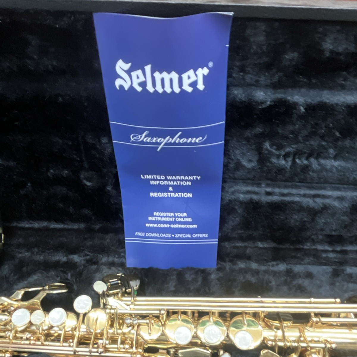 Selmer SS600 Soprano Saxophone Brass Gold Lacquered w/ Mouthpiece