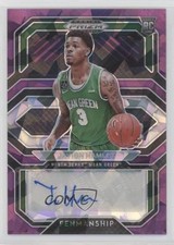 2021-22 Panini Prizm Draft Picks Purple Ice 29/99 Javion Hamlet #CP-JHA Auto 5ov