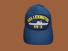 USS LEXINGTON CV-2 U.S NAVY SHIP HAT U.S MILITARY OFFICIAL BALL CAP U.S.A MADE