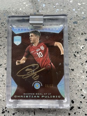 2018 Panini Eminence Record Holders CHRISTIAN PULISIC #RH-CP1 Auto 04/10-USA