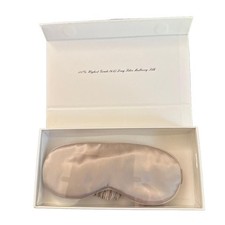MULBERRY SILK EYE MASK - White