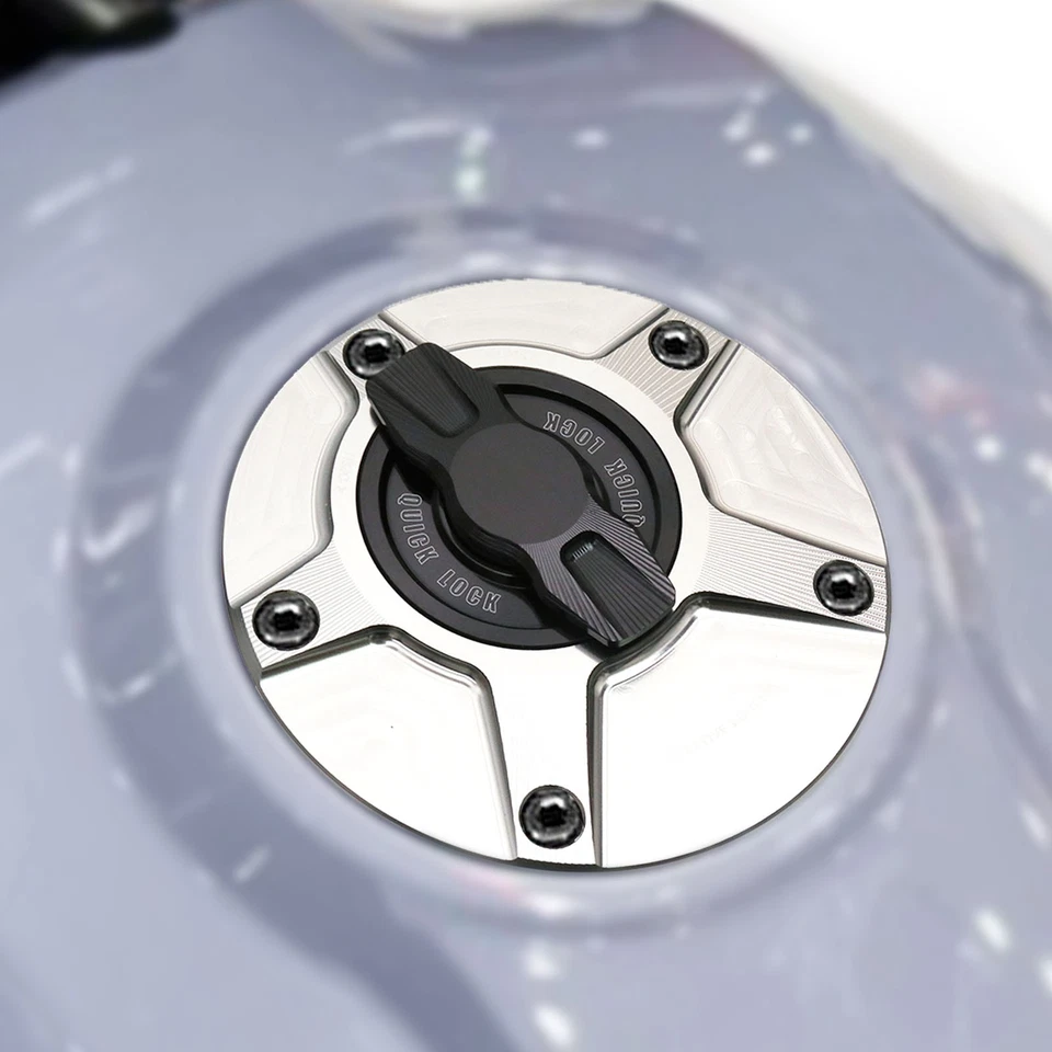 Tapas de combustible rojas CNC NIMBLE para moto Desmosedici RR todo el año Foto 4 de 4