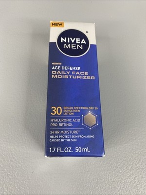 NIVEA Men Age Defense Daily Face Moisturizer with Broad Spectrum SPF 30 1.7oz