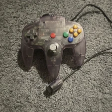 Nintendo Wired Ergonomic Controller for Nintendo 64 Clear Gray
