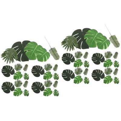 2 Pack Tropische Dekorationen Palmblätter Künstlich Kunstblätter